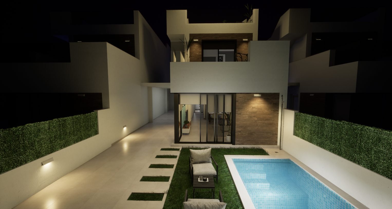 6 Villa in Los Alcazares, 400m from the sea