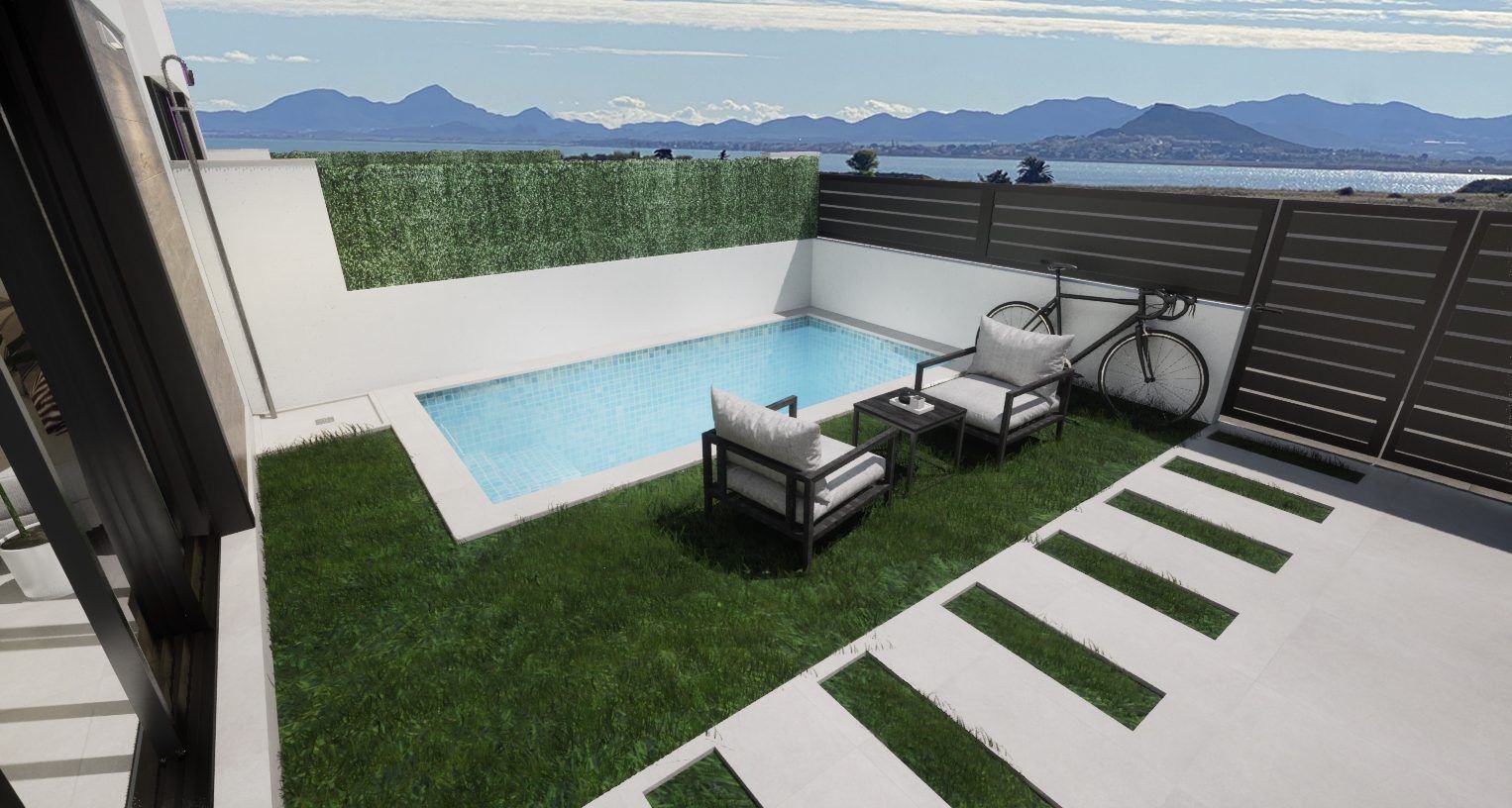 7 Villa in Los Alcazares, 400m from the sea