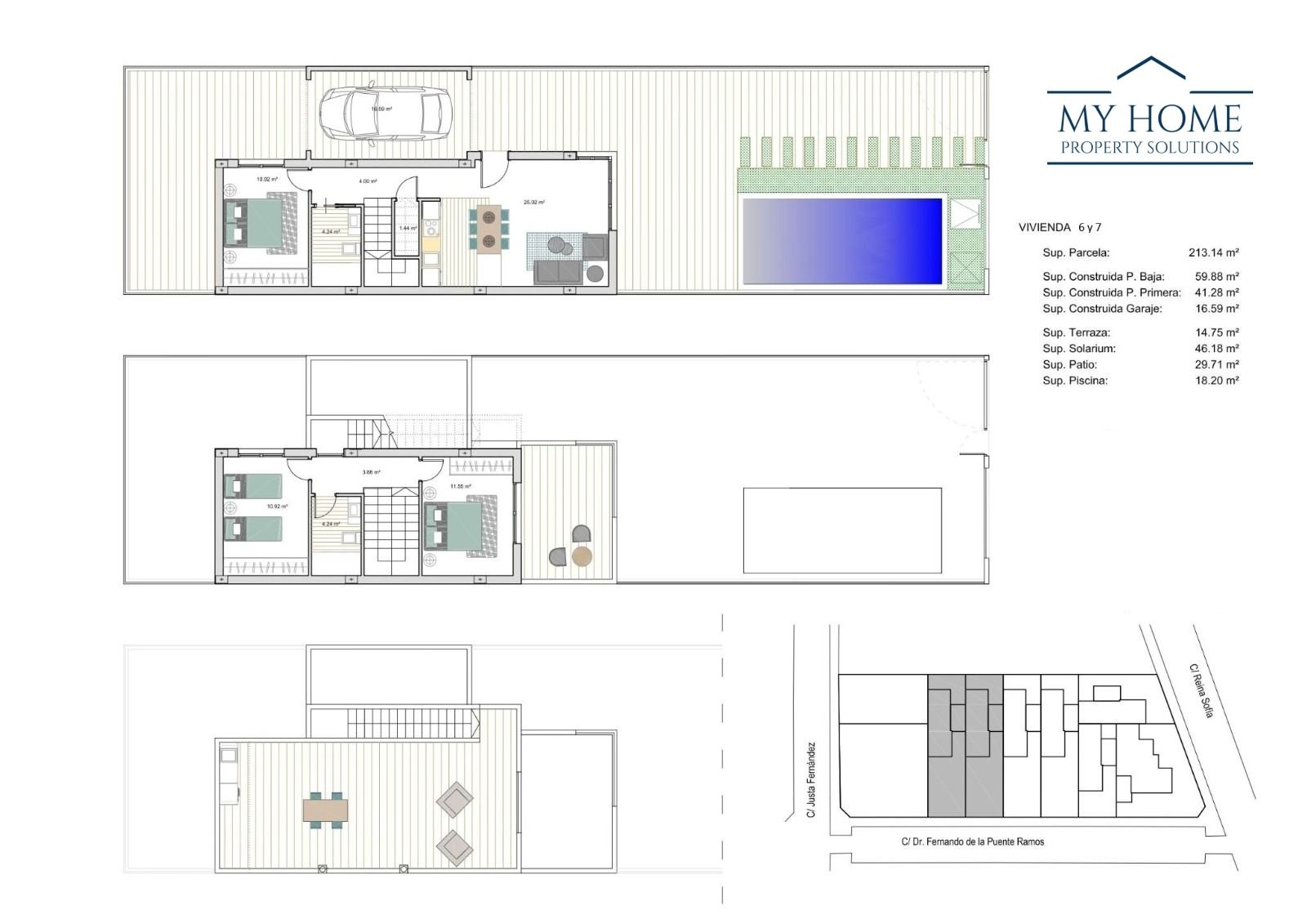 Vivienda 6 y 7 Villa in Los Alcazares, 400m from the sea