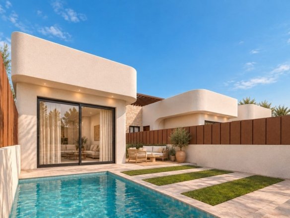 Villa de 3 dormitorios y piscina privada en San Pedro del Pinatar