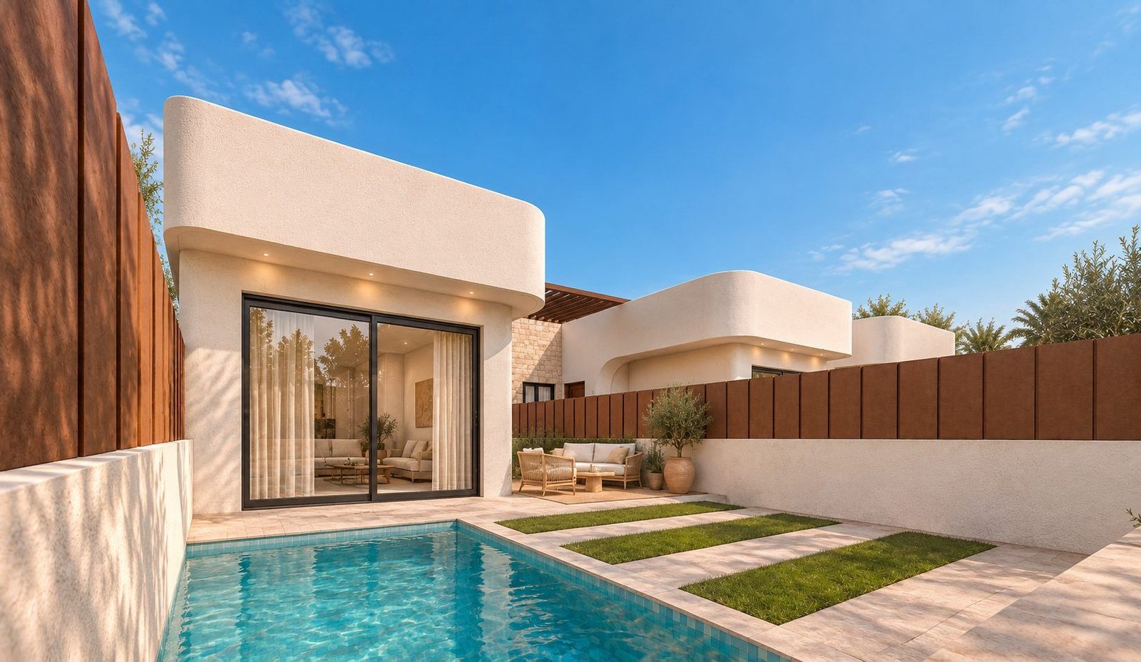 Villa de 3 dormitorios y piscina privada en San Pedro del Pinatar
