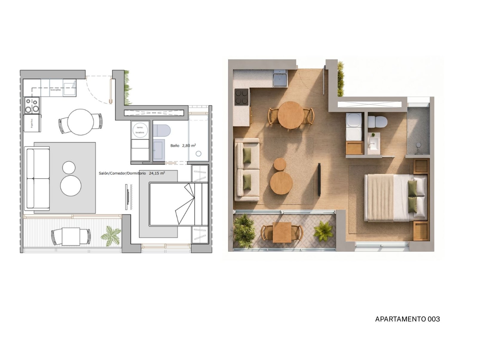 Ap. 003 Apartamentos turísticos en Lo Pagan