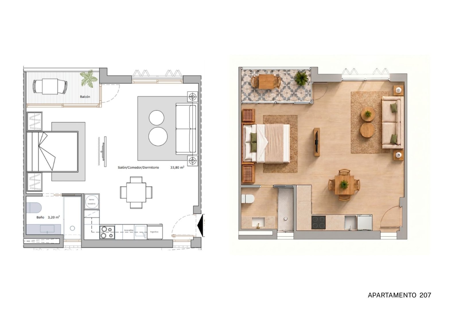 Ap. 207 Apartamentos turísticos en Lo Pagan