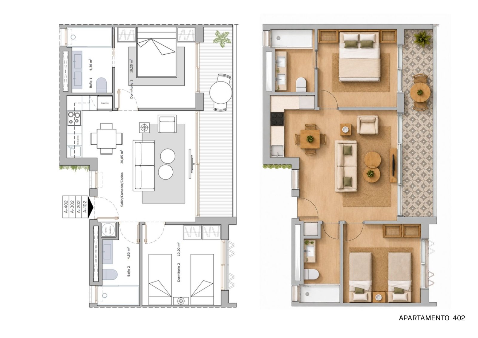 Ap. 402 Apartamentos turísticos en Lo Pagan