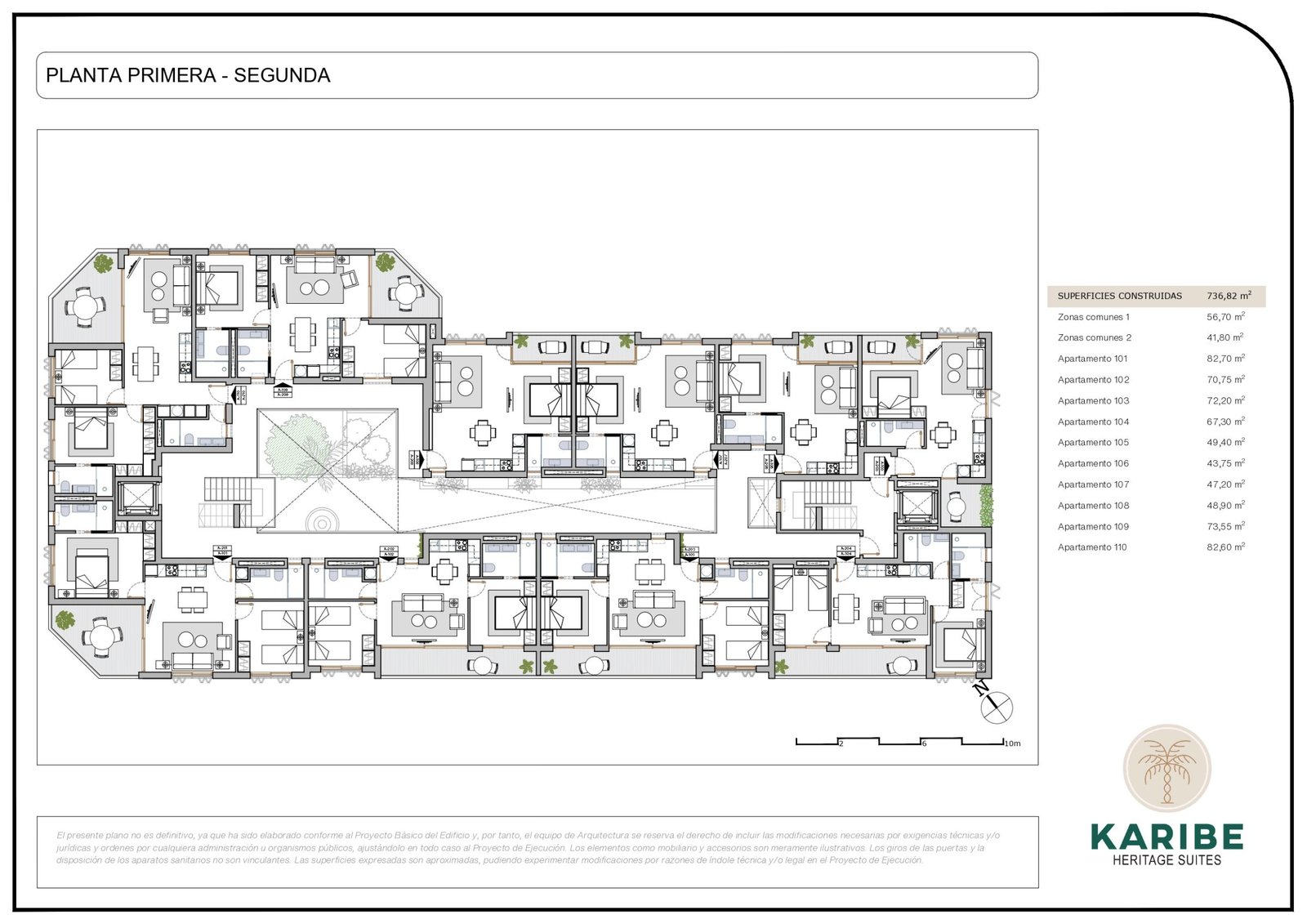 PLANTA 1º – 2º Apartamentos turísticos en Lo Pagan