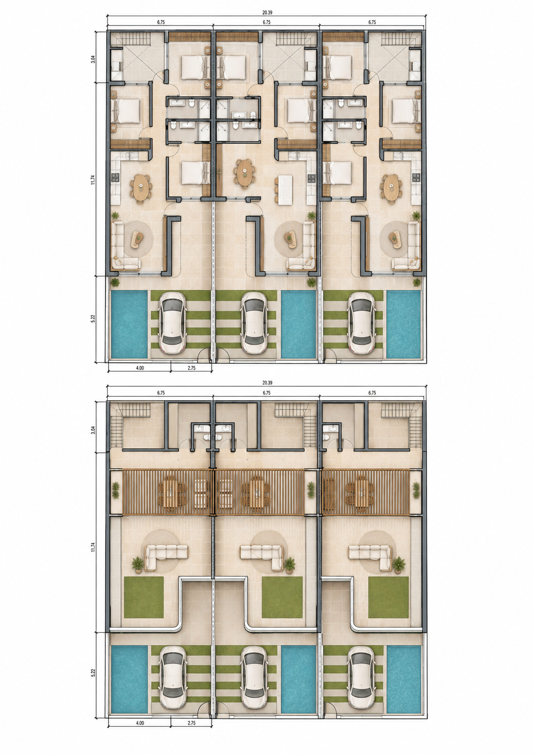 Villa de 3 dormitorios y piscina privada en San Pedro del Pinatar